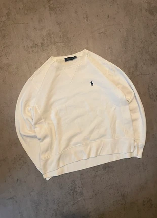 Pull / Sweat Ralph Lauren Blanc Logo Bleu Marine Taille XS Femme, brand: Ralph Lauren, condizioni: Ottime, taglia: XS / IT 38 / EU 34, €37.90, €40.50 include la Protezione acquisti