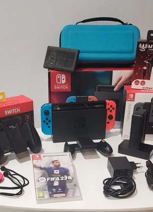 Lot Nintendo Switch, accessoires, jeu, marque: Nintendo, état: Très bon état, 220,00 €, 231,70 € Protection acheteurs incluse