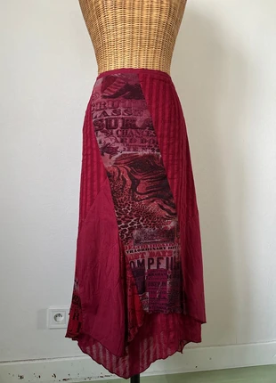 jupe longue Vintage rouge y2k motif, brand: Vintage Dressing, condition: Good, size: XL / 42 / 14, €8.50, €9.63 includes Buyer Protection