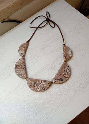 Collana in pelle, marque: Lavorazione Artigiana, état: Neuf sans étiquette, 3,50 €, 4,38 € Protection acheteurs incluse