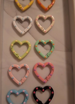 Keychain heart clasps, snap closure, spring ring., marque: Snap, état: Neuf sans étiquette, 6,25 €, 7,26 € Protection acheteurs incluse