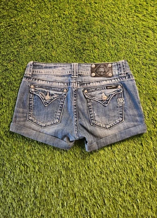 Miss Me Y2K Vintage Denim Mini Shorts - Embroidered Pocket Detail, brand: Miss Me, condition: Very good, size: L / 40 / 12, €30.00, €32.20 includes Buyer Protection