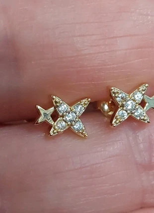 925 Silver Zirconia Stud Earrings, condition: New without tags, £5.00, £5.95 includes Buyer Protection