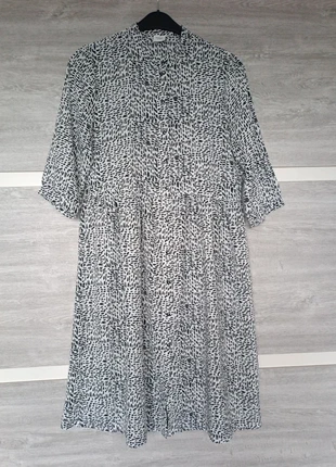 Jurk wit zwart volledige knoopsluiting - Robe - Dress - Jacqueline de Jong JDY - Maat 38 Medium M 👗, merk: Jacqueline de Yong, staat: Heel goed, maat: M / 38 / 10, € 8,99, € 10,14 inclusief Kopersbescherming