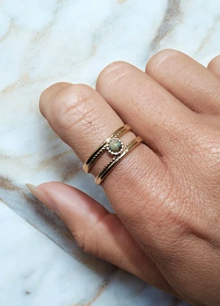 Bague ajustable pierre naturelle, merk: Pierre naturelle, staat: Heel goed, maat: Aanpasbaar, € 22,90, € 24,75 inclusief Kopersbescherming Pro