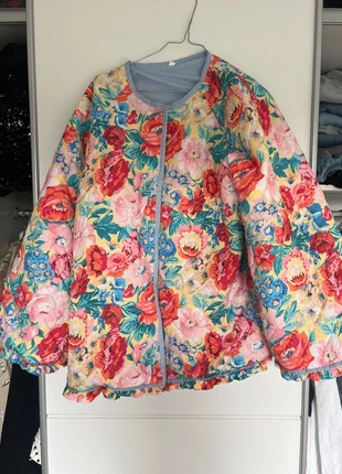 Leuke bloemen jas, marque: onbekend, état: Neuf sans étiquette, taille: XL / 42 / 14, 20,00 €, 21,70 € Protection acheteurs incluse