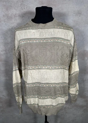 Pull Hiver Ethnic Vintage 80s 90s y2k Vintage rayures beige creme maille taille XL, marque: Vintage Dressing, état: Très bon état, taille: XL, 30,00 €, 32,20 € Protection acheteurs (Pro) incluse