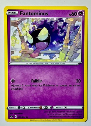 Carte Pokémon Fantominus 60pv 083/202, marke: Pokémon, zustand: Sehr gut, 1,00 €, 1,75 € beinhaltet Vinted-Käuferschutz Pro