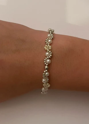 Beaded bracelet silver yellow, merk: My Jewellery, staat: Nieuw zonder prijskaartje, € 3,75, € 4,64 inclusief Kopersbescherming