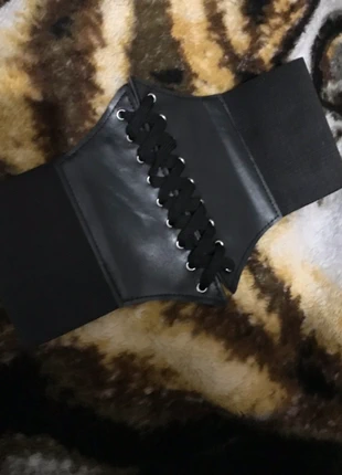 Black leather look belt with tie detail, condition: New with tags, size: Adjustable, £4.50, £5.43 includes Buyer Protection