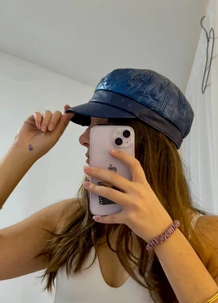 Casquette Gavroche matelassé vintage, merk: Vintage Dressing, staat: Heel goed, maat: Universele maat, € 15,00, € 16,45 inclusief Kopersbescherming