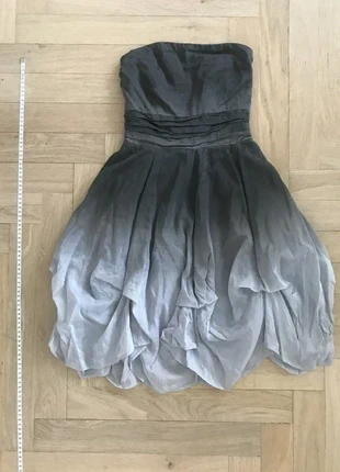 Robe bustier en soie NafNaf vintage - Tie & dye gris, brand: Naf Naf, condition: Very good, size: XS / 34 / 6, €8.00, €9.10 includes Buyer Protection