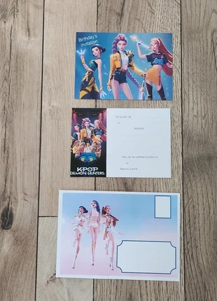 Cartes d'invitations d'anniversaire (thème : Kpop demon hunters) - modèle 1, brand: sansnom., condition: New without tags, €3.50, €4.38 includes Buyer Protection