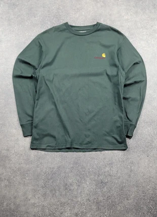 T-shirt à manches longues Carhartt | Taille S | Vert foncé brodé, marca: Carhartt, estado: Muy bueno, tamaño: S, 30,00 €, 32,20 € Protección al comprador incluida