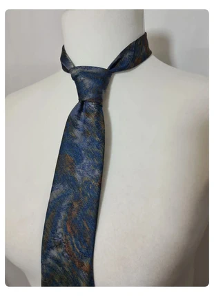 Cravate bleue et dorée vintage des années 80, marca: Vintage, estado: Muy bueno, 10,00 €, 11,20 € Protección al comprador Pro incluida