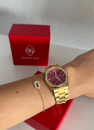 bracelet doré pendentif ovale rectangle strass diamant effet luxe zircon or fin, marque: histoire d'or, état: Très bon état, 15,00 €, 16,45 € Protection acheteurs (Pro) incluse