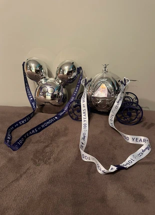 Lot de Seaux de Pop-Corn Le Carrosse Magique de Cendrillon et Mickey Mouse 100 Years of Wonder, brand: Disneyland Paris, condition: New without tags, size: One size, €58.00, €61.60 includes Buyer Protection