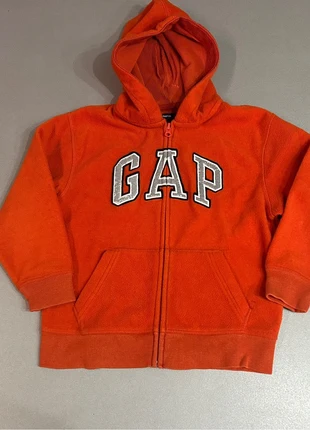 Felpa GapKids Arancione con Zip e Cappuccio - 6/7 Anni (Calda e Morbida), marca: GAP, estado: Bom, tamanho: 6 anos / 116 cm, €5.30, €6.27 inclui Proteção do Comprador