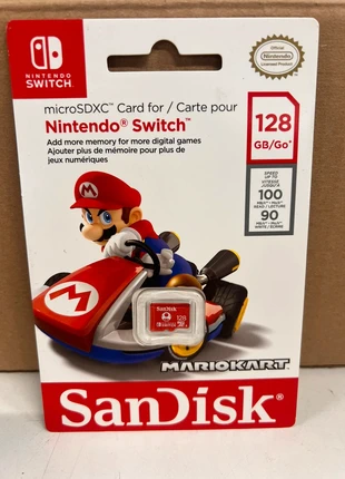 MicroSD SanDisk 128GB Nintendo Switch • Alta velocità • Sigillata, brand: Nintendo, condizioni: Nuovo senza cartellino, €25.00, €26.95 include la Protezione acquisti