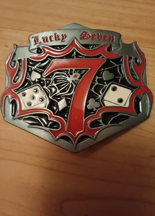 Vintage Metal belt buckle, brand: Lucky seven, condition: Very good, size: Adjustable, £7.00, £8.05 includes Buyer Protection