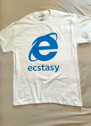 T-shirt Easy blanc Motif logo graphique Taille L, marque: Rare, état: Neuf sans étiquette, taille: L, 15,99 €, 17,49 € Protection acheteurs incluse