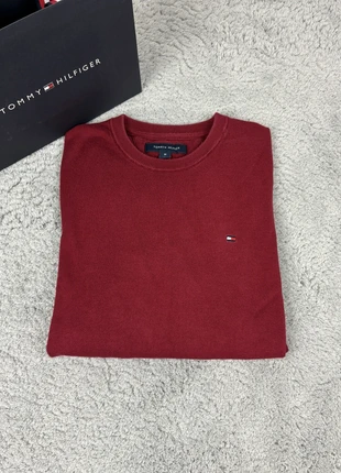 Pull col rond Tommy Hilfiger Bordeaux - Taille M - Homme, marke: Tommy Hilfiger, zustand: Sehr gut, größe: M, 19,99 €, 21,69 € beinhaltet Vinted-Käuferschutz Pro