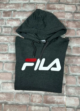 Sweat à capuche Hoodie Fila Vintage Gris femme Old School 90s Y2K, merk: FILA, staat: Heel goed, maat: XL / 42 / 14, € 15,00, € 16,45 inclusief Kopersbescherming Pro