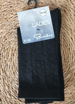Chaussettes femme noir pailletée ●Taille 35/38●🌸, marque: Ladies, état: Neuf avec étiquette, taille: S | 35–38, 3,00 €, 3,85 € Protection acheteurs incluse