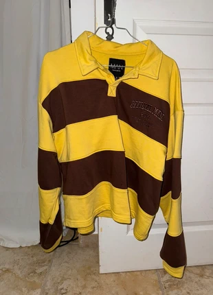 Sweat marron et jaune, brand: Boohoo, condition: New without tags, size: M / 38 / 10, €10.00, €11.20 includes Buyer Protection