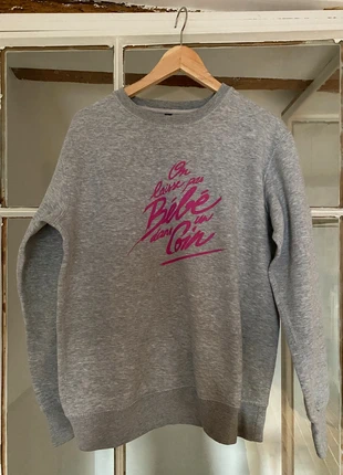 Sweat On laisse pas bébé dans un coin, marque: Odette et lulu, état: Très bon état, taille: L / 40 / 12, 9,00 €, 10,15 € Protection acheteurs incluse