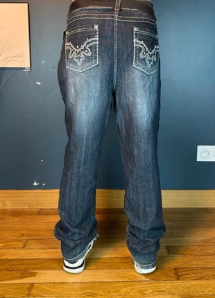Jean baggy hiphop y2k Suko pour femme blue marine denim vintage avec poches brodées taille 46/18, marque: Vintage Dressing, état: Très bon état, taille: XXXL / 46 / 18, 8,99 €, 10,14 € Protection acheteurs (Pro) incluse