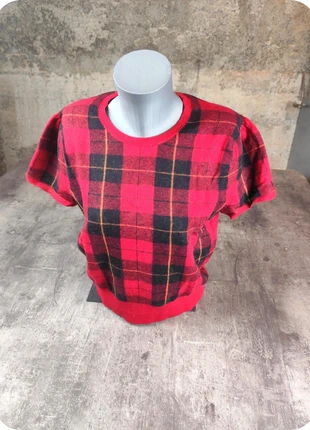 pull ralph lauren mache courte chaud en laine rouge a carreaux taille XXL , QR code -RL45-, marque: Ralph Lauren, état: Très bon état, taille: XXL / 44 / 16, 32,00 €, 34,30 € Protection acheteurs (Pro) incluse