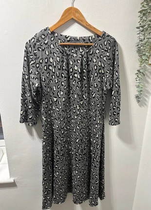 Principles Grey & Cream Leopard Print Dress – Size 14, brand: Principles, condition: Very good, size: M / UK 12-14, £4.50, £5.43 includes Buyer Protection