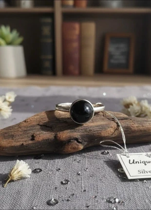 Adjustable Silver Black Agate Ring (Adjustable), brand: Silver, condition: New with tags, size: Adjustable, £10.00, £11.20 includes Buyer Protection Pro