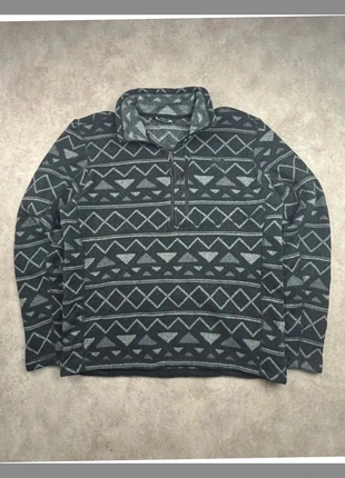 Veste polaire The North Face 1/4 zip à motif noire et grise vintage - taille M, marque: The North Face, état: Très bon état, taille: M, 34,90 €, 37,35 € Protection acheteurs (Pro) incluse