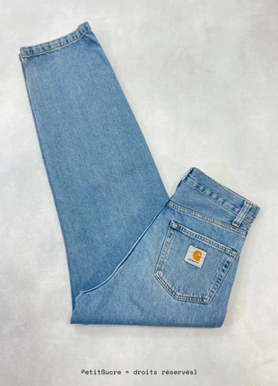 Jean Carhartt wip Ample Bleu clair modèle Landon Pant Loose Baggy Skate Denim - Taille S w26 #1339, marca: Carhartt, estado: Muito bom, tamanho: S / 36 / 8, €49.00, €52.15 inclui Proteção do Comprador Pro