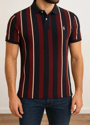 Polo Polo Ralph Lauren Homme Custom Slim Fit Bleu marine, Bordeaux, Blanc, Taille M – Excellent état, merk: Ralph Lauren, staat: Heel goed, maat: M, € 29,00, € 31,15 inclusief Kopersbescherming