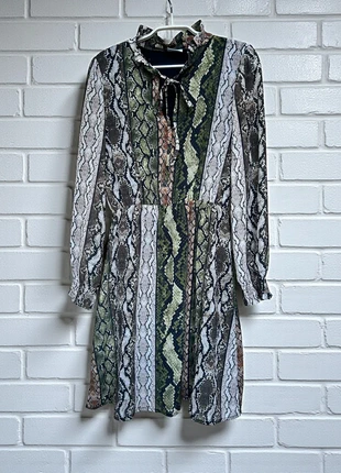 Wild Ones Jurk Maat L/XL Groen Bruin Slangenprint, brand: Wild ones, condizioni: Ottime, taglia: L / IT 44 / EU 40, €10.00, €11.20 include la Protezione acquisti Pro