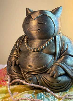 Buddha Snorlax – Pokémon Antique Statue 3D Print – Gold Finish, marque: onbekend, état: Neuf sans étiquette, 30,00 €, 32,20 € Protection acheteurs incluse