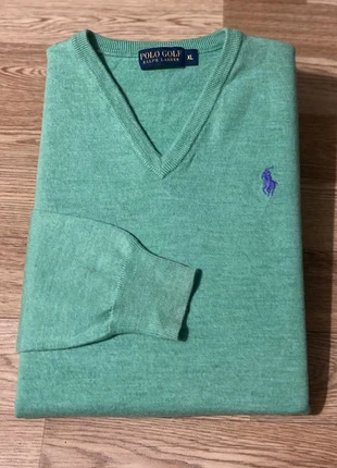 Pull – Ralph Lauren – laine & cachemire – vert menthe rare – logo brodé violet – taille XL homme, brand: Ralph Lauren, condizioni: Buone, taglia: XL, €39.00, €41.65 include la Protezione acquisti Pro