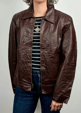 Veste en Cuir Vintage années 90 made in Argentina Marron - M, brand: Vintage Dressing, condition: Very good, size: M / 38 / 10, €40.00, €42.70 includes Buyer Protection Pro