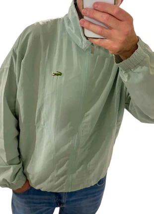Lacoste Veste coupe‑vent Survêtement vert menthe T7 XXL vintage 90s logo croco brodé, oversize zip, merk: Lacoste, staat: Heel goed, maat: XXL, € 49,00, € 52,15 inclusief Kopersbescherming