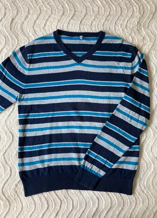 Pull homme rayé bleu, condizioni: Ottime, taglia: M, €3.00, €3.85 include la Protezione acquisti