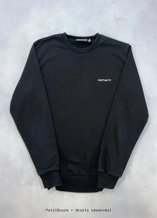 Pull Carhartt wip Noir Coupe Droite 100% coton Crew Neck Sweatshirt - Taille M #1255, marke: Carhartt, zustand: Sehr gut, größe: M, 49,00 €, 52,15 € beinhaltet Vinted-Käuferschutz Pro