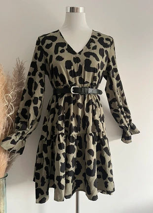 Jolie robe tendance verte et kaki | Bohème chic 🌸, marca: Tendance, estado: Muito bom, tamanho: L / 40 / 12, €18.00, €19.60 inclui Proteção do Comprador Pro