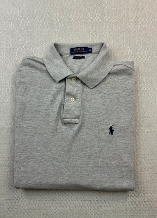 Polo ralph lauren long sleeve pima coton /taille M/gris logo brodé, merk: Polo Ralph Lauren, staat: Heel goed, maat: M, € 35,00, € 37,45 inclusief Kopersbescherming