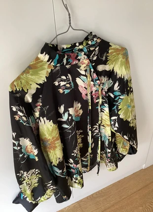 Blusa Estilo Oriental Seda Zara, marque: Zara, état: Neuf sans étiquette, taille: S / 36 / 8, 18,00 €, 19,60 € Protection acheteurs incluse