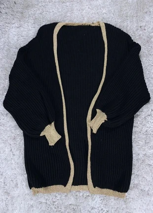 Gilet / Pull / Veste d'Hiver Bien Chaud Femme Noir et Dorée Taille Unique, merk: Vintage Dressing, staat: Heel goed, maat: Universele maat, € 9,90, € 11,10 inclusief Kopersbescherming