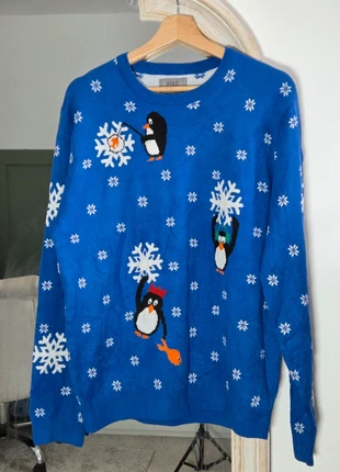 M&S Light-Up Penguin Christmas Jumper – Size L, brand: Marks & Spencer, condition: Very good, size: L, £11.99, £13.29 includes Buyer Protection