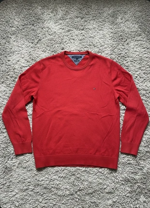 Jersey Tommy Hilfiger Rojo - Pima Cotton & Cashmere - Talla XL, marque: Tommy Hilfiger, état: Très bon état, taille: XL, 19,95 €, 21,65 € Protection acheteurs incluse